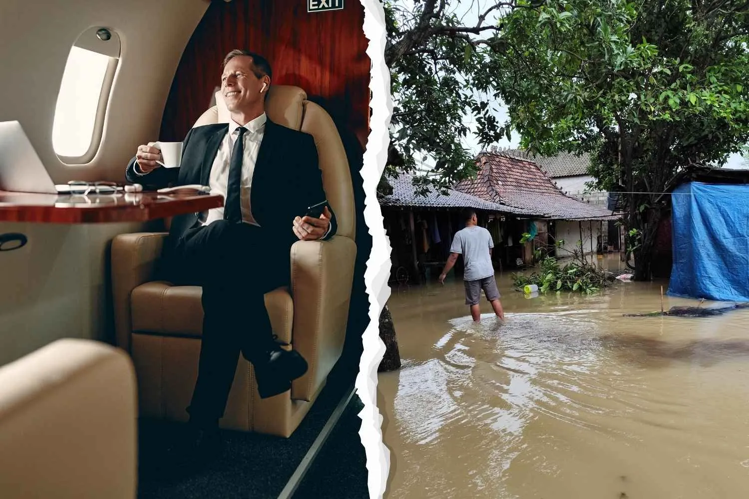 I super-ricchi inquinano fino a 160 volte di più in Italia (e il debito climatico in Europa sale a 301 miliardi di euro l’anno)