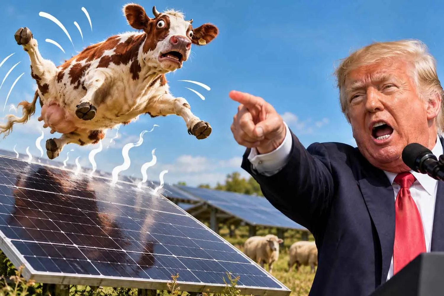Trump: "I pannelli solari uccidono tutti gli animali, ci saltano sopra e si friggono". Ti spiego perché il fotovoltaico non è un barbecue